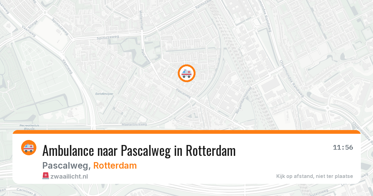 Ambulance naar Pascalweg in Rotterdam — 12 apr 2026