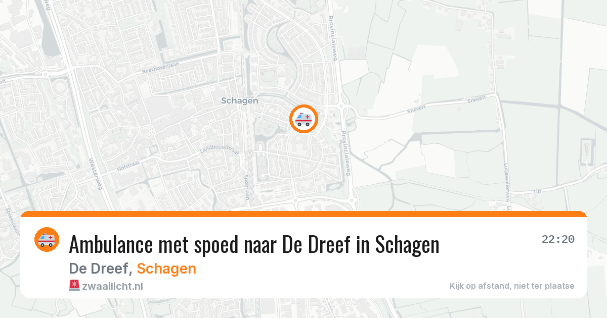 Ambulance met spoed naar De Dreef in Schagen — 3 apr 2026