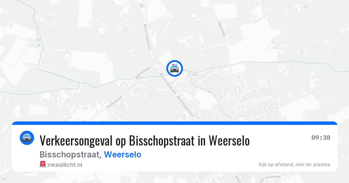 Verkeersongeval op Bisschopstraat in Weerselo — 8 jun 2026
