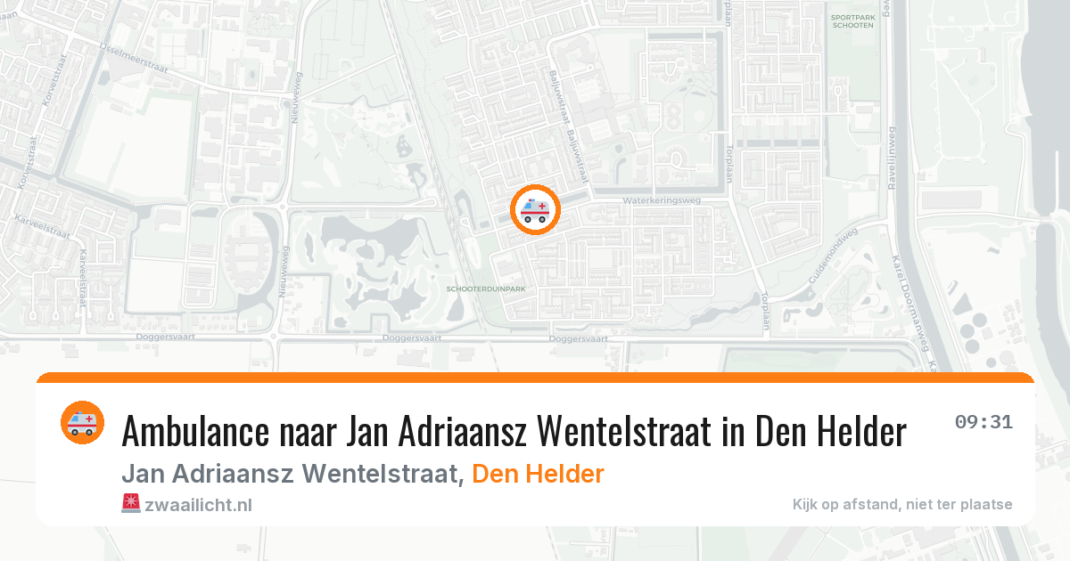 Ambulance naar Jan Adriaansz Wentelstraat in Den Helder — 13 mei 2026