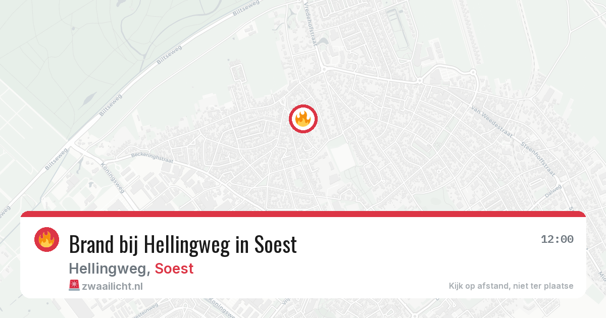 Brand bij Hellingweg in Soest — 30 jun 2026