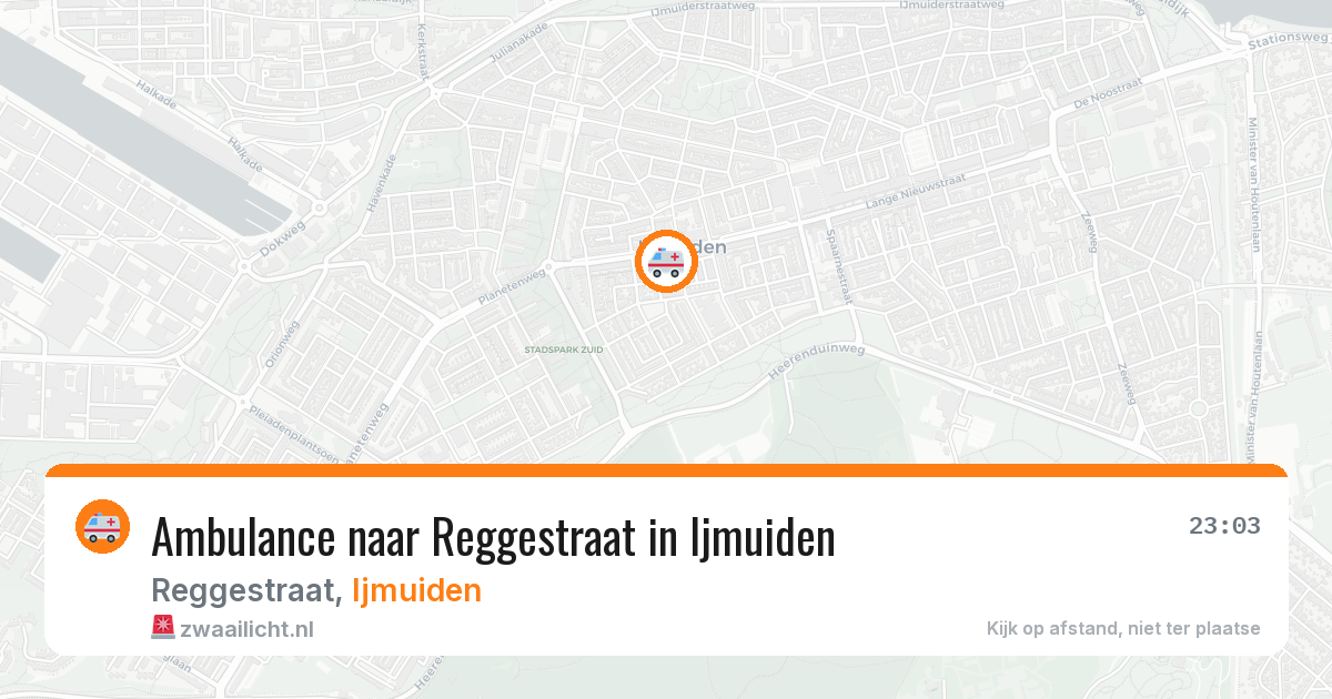 Ambulance naar Reggestraat in Ijmuiden — 9 mei 2026