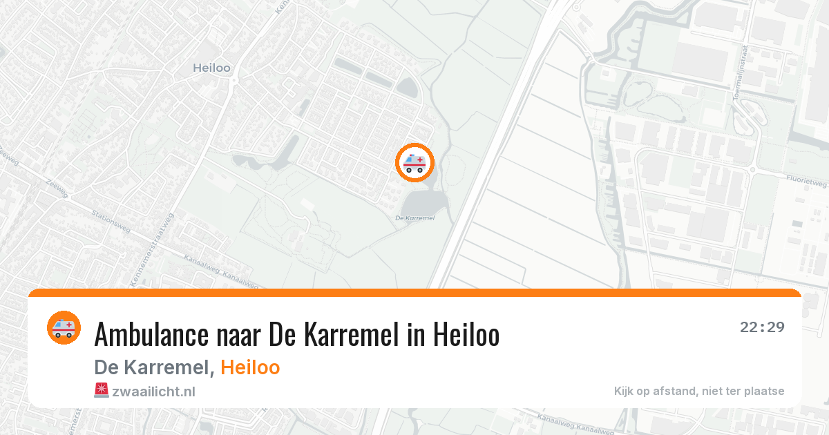 Ambulance naar De Karremel in Heiloo — 31 jul 2026