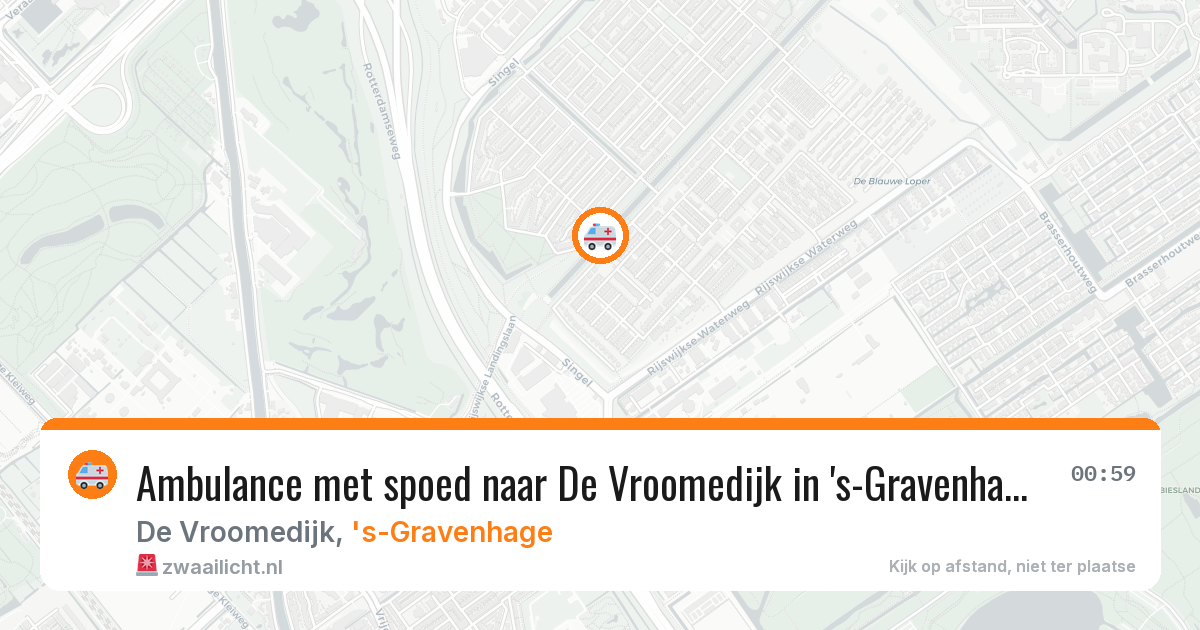 Ambulance met spoed naar De Vroomedijk in 's-Gravenhage — 30 apr 2026