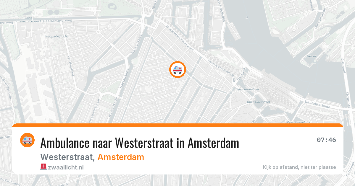 Ambulance naar Westerstraat in Amsterdam — 24 jun 2026