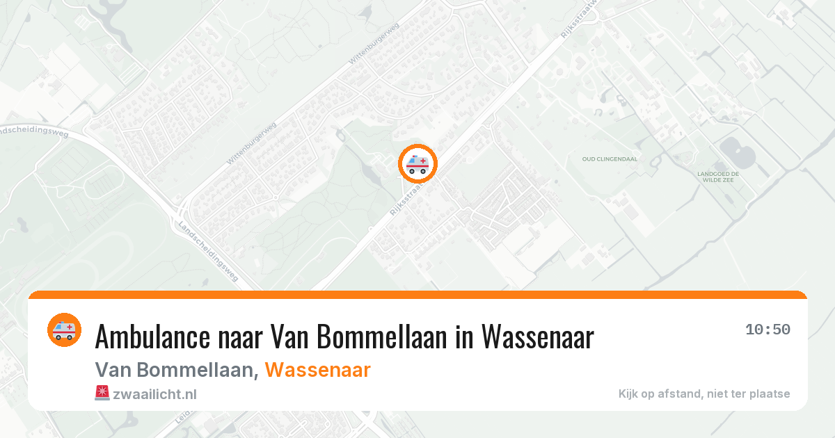 Ambulance naar Van Bommellaan in Wassenaar — 14 jul 2026
