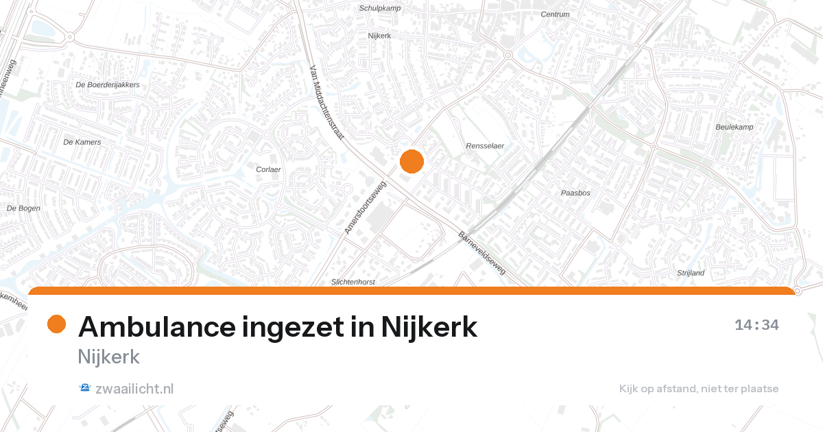 Ambulance ingezet in Nijkerk — 9 jun 2026