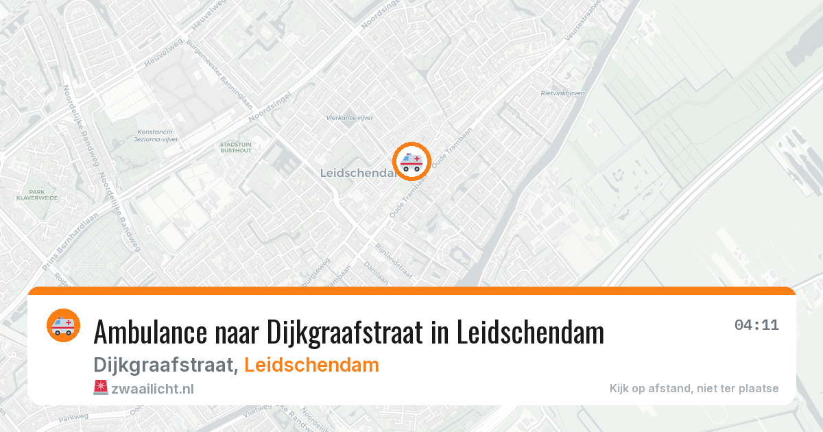 Ambulance naar Dijkgraafstraat in Leidschendam — 18 mrt 2026