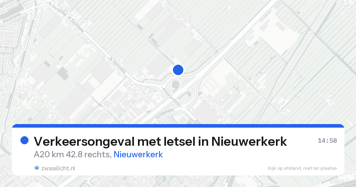 Verkeersongeval met letsel in Nieuwerkerk — 22 aug 2026