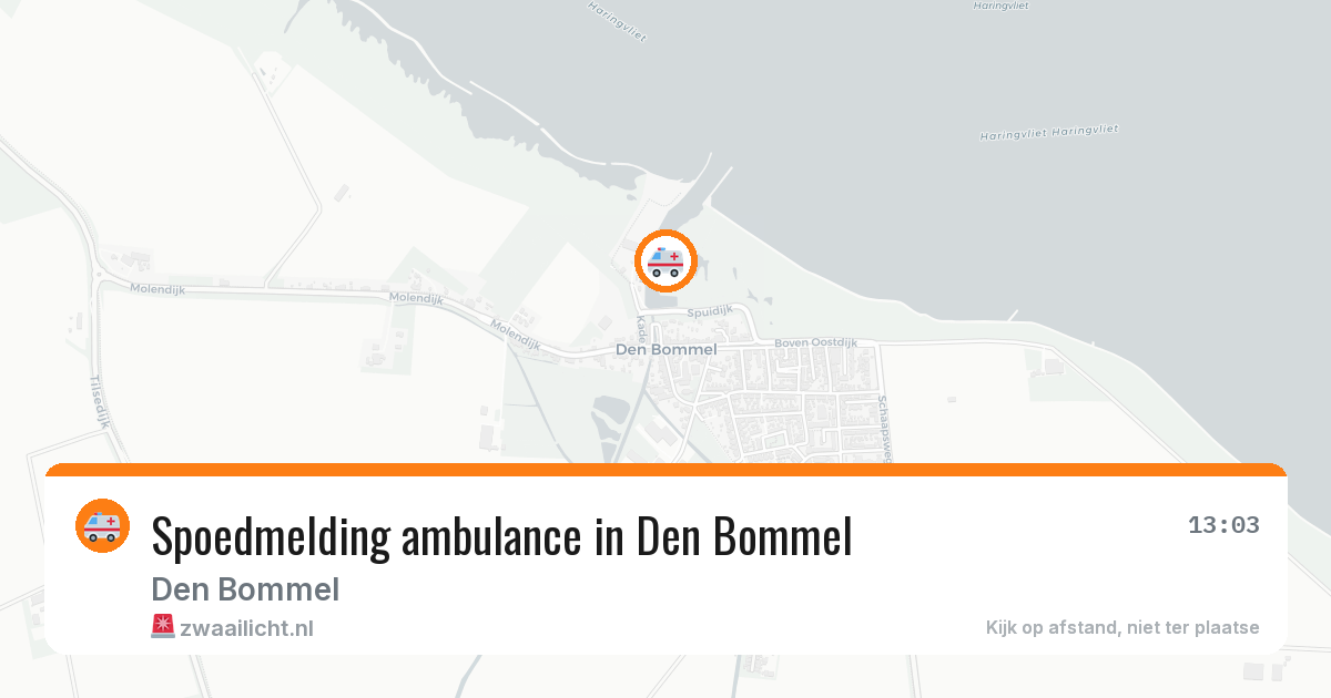 Spoedmelding ambulance in Den Bommel — 24 jun 2026