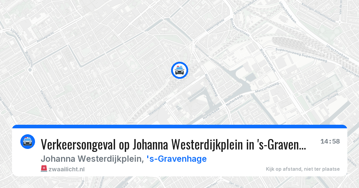 Verkeersongeval op Johanna Westerdijkplein in 's-Gravenhage — 2 apr 2026