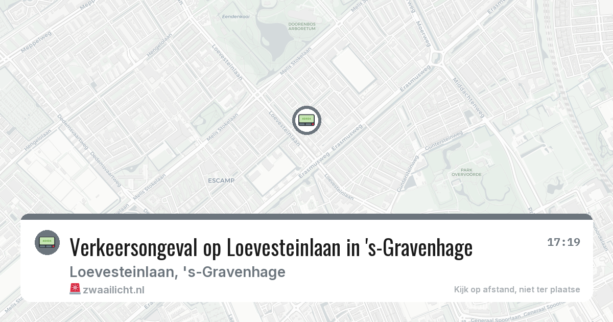 Verkeersongeval op Loevesteinlaan in 's-Gravenhage — 10 mrt 2026