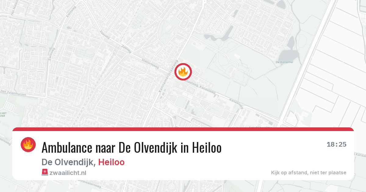 Ambulance naar De Olvendijk in Heiloo — 25 apr 2026