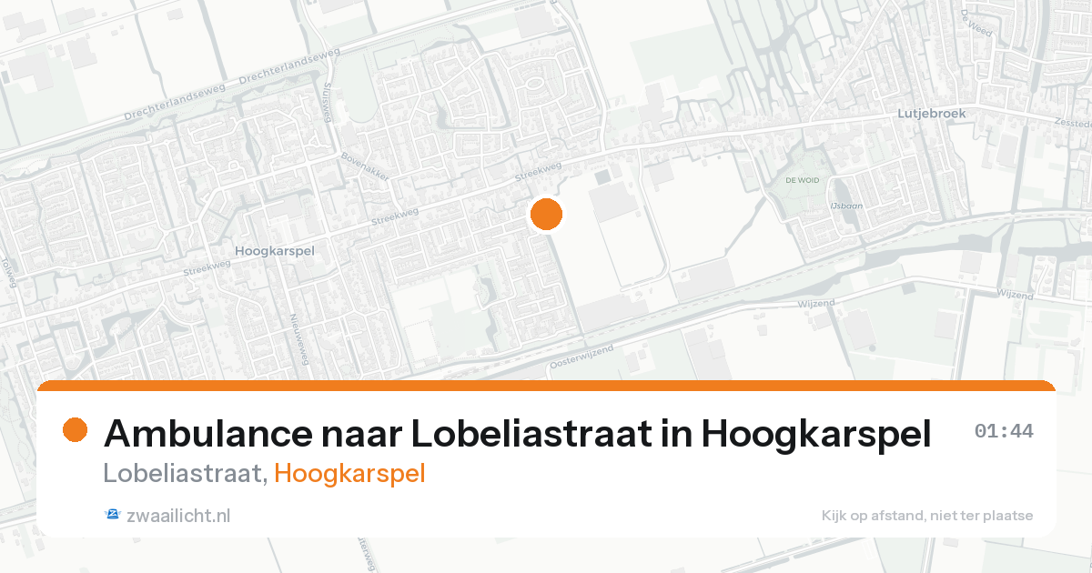 Ambulance naar Lobeliastraat in Hoogkarspel — 8 feb 2026