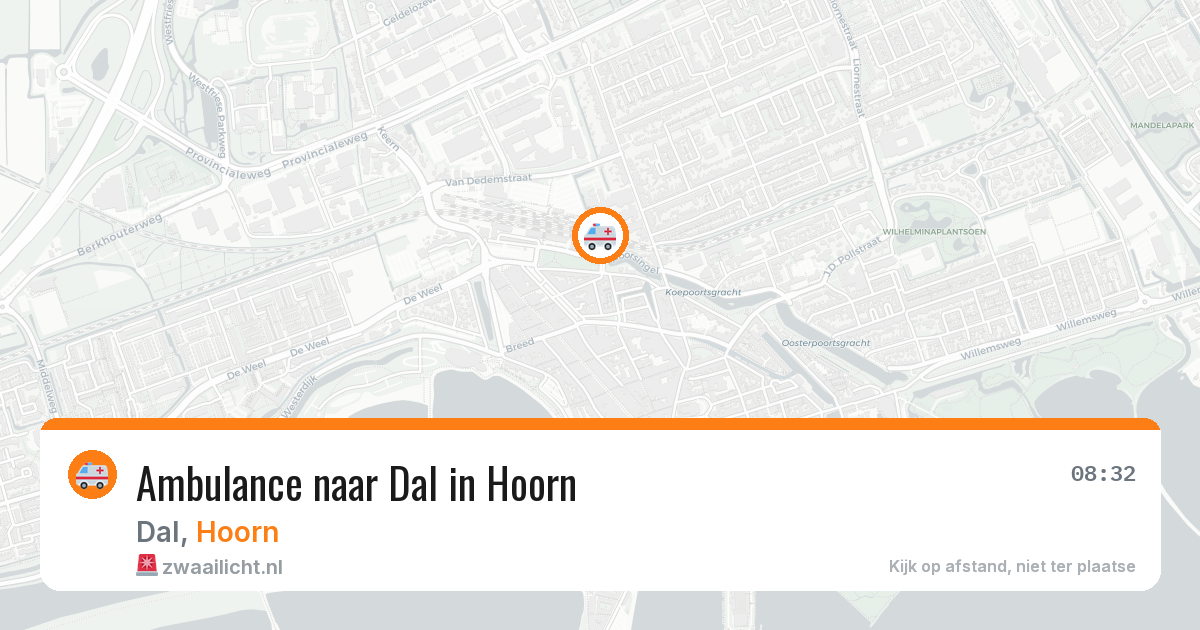 Ambulance naar Dal in Hoorn — 5 jul 2026