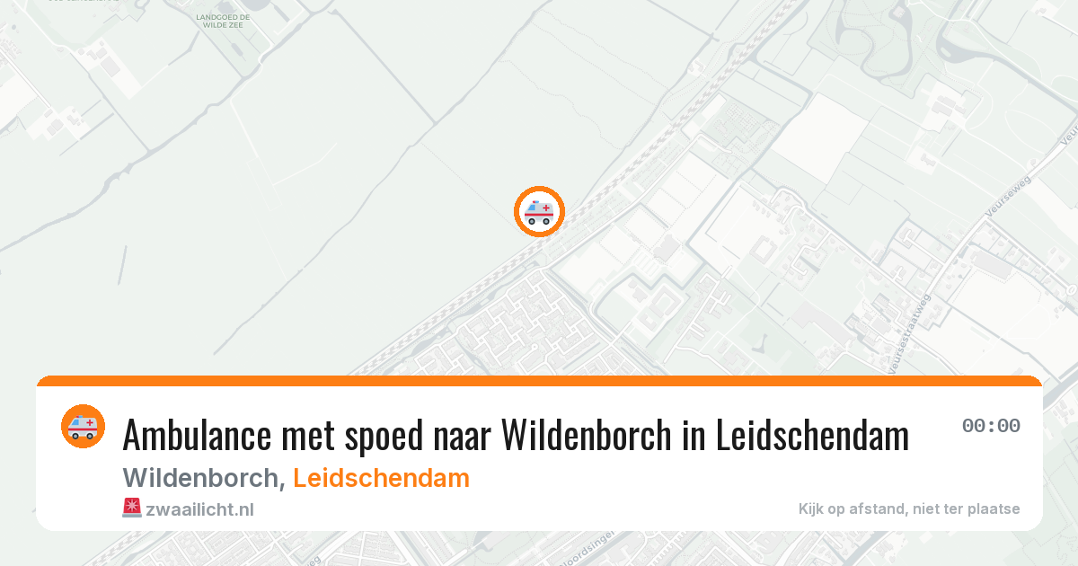 Ambulance met spoed naar Wildenborch in Leidschendam — 24 mei 2026