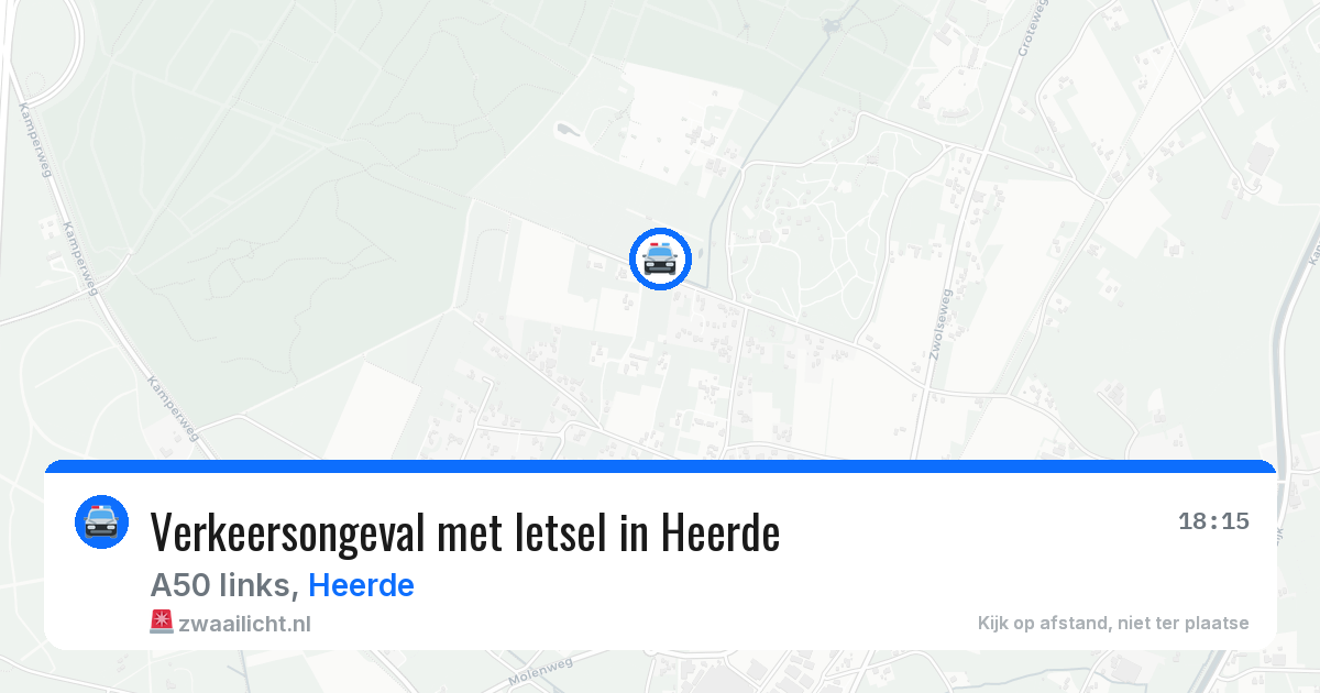 Verkeersongeval met letsel in Heerde — 2 jul 2026
