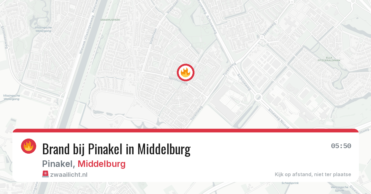 Brand bij Pinakel in Middelburg — 15 jun 2026