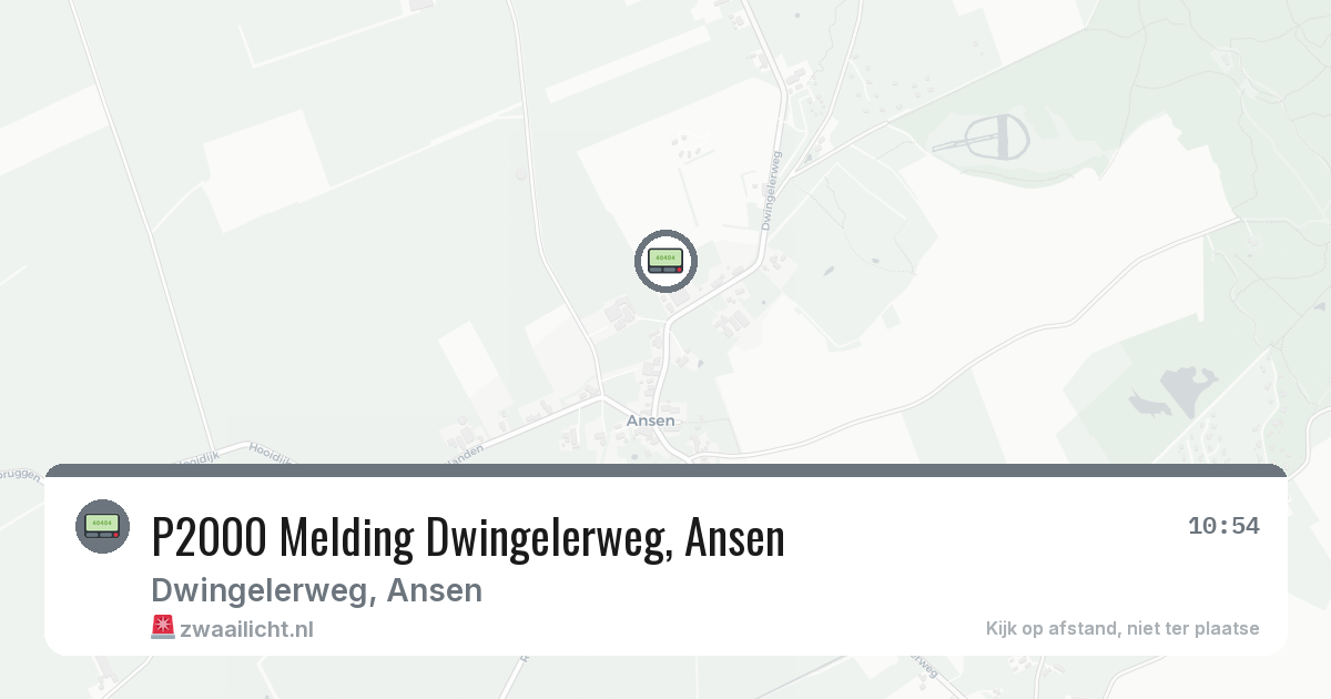 P2000 Melding Dwingelerweg, Ansen — 2 mrt 2026