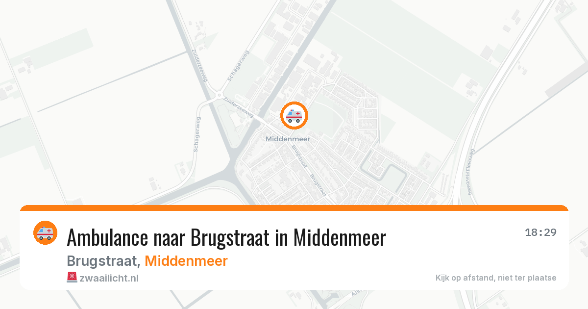 Ambulance naar Brugstraat in Middenmeer — 11 aug 2026
