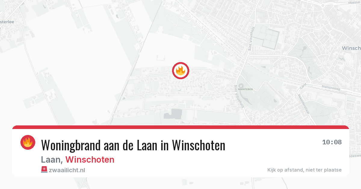 Woningbrand aan de Laan in Winschoten — 21 feb 2026