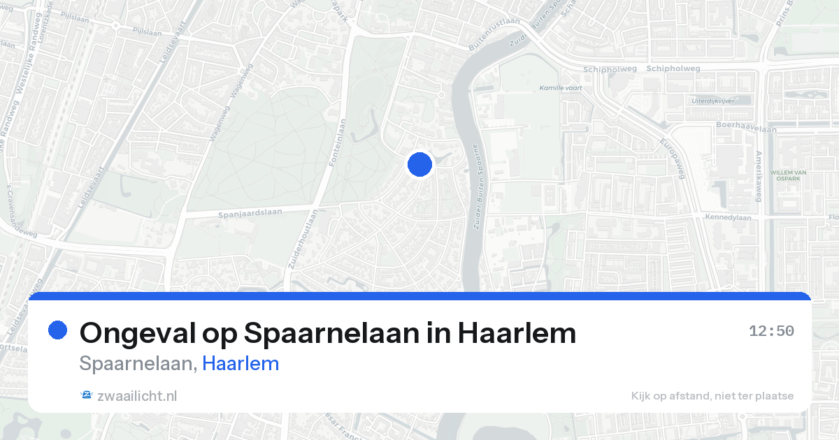 Ongeval op Spaarnelaan in Haarlem — 23 aug 2026