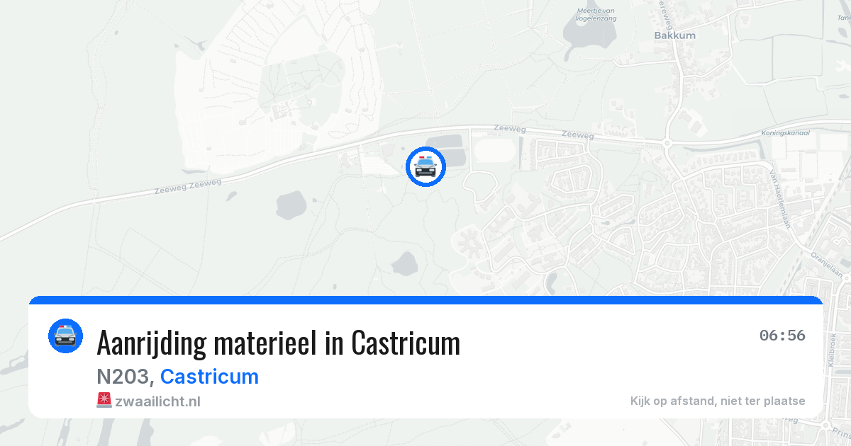 Aanrijding materieel in Castricum — 27 jun 2026