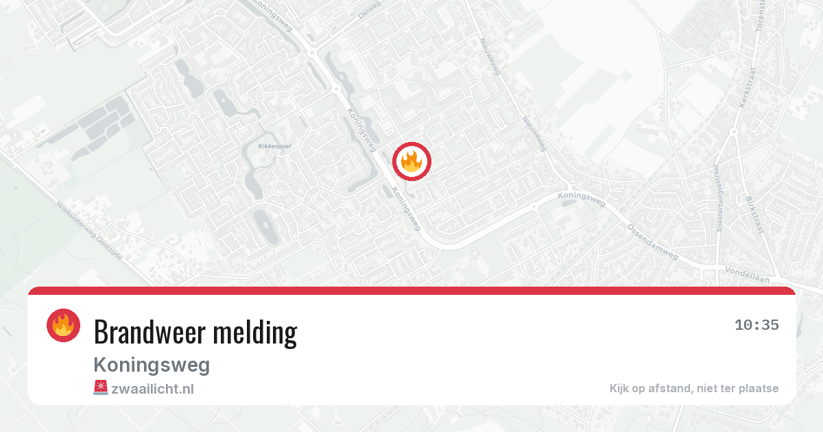 Brandweer melding — 11 jun 2026