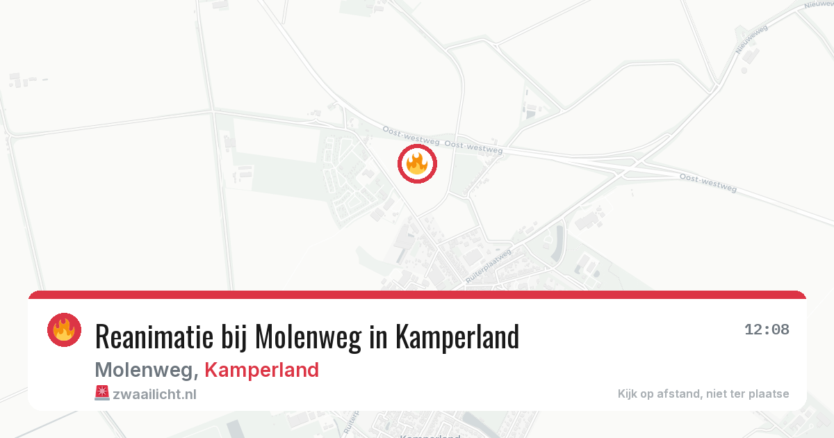 Reanimatie bij Molenweg in Kamperland — 26 apr 2026