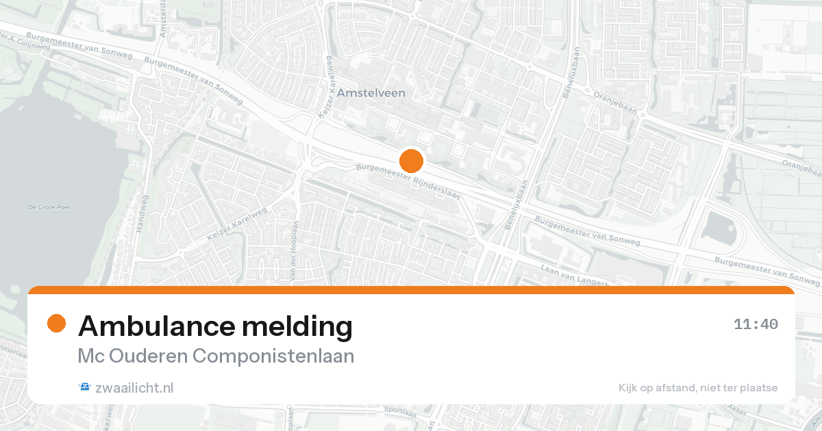 Ambulance melding — 31 jan 2026