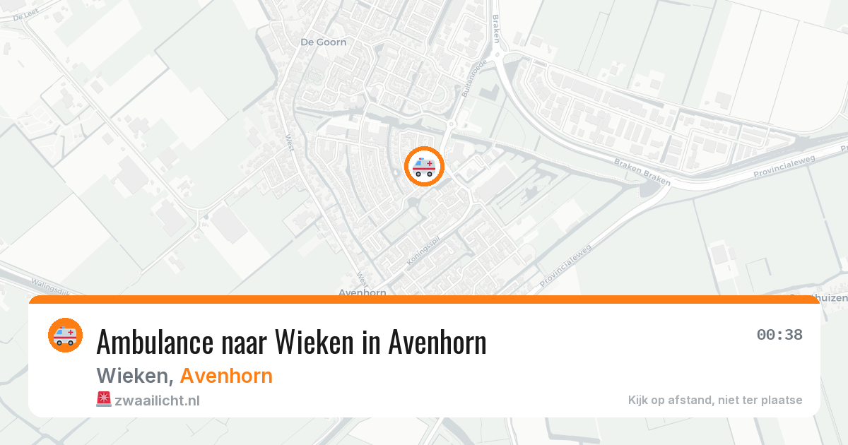 Ambulance naar Wieken in Avenhorn — 21 jun 2026