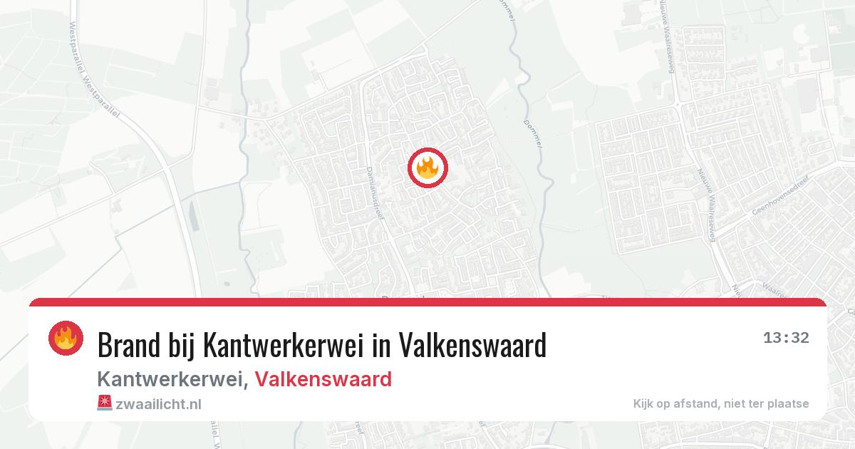 Brand bij Kantwerkerwei in Valkenswaard — 22 jun 2026