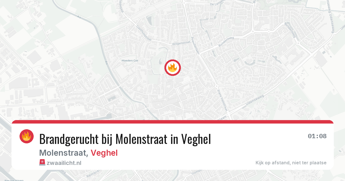 Brandgerucht bij Molenstraat in Veghel — 7 apr 2026