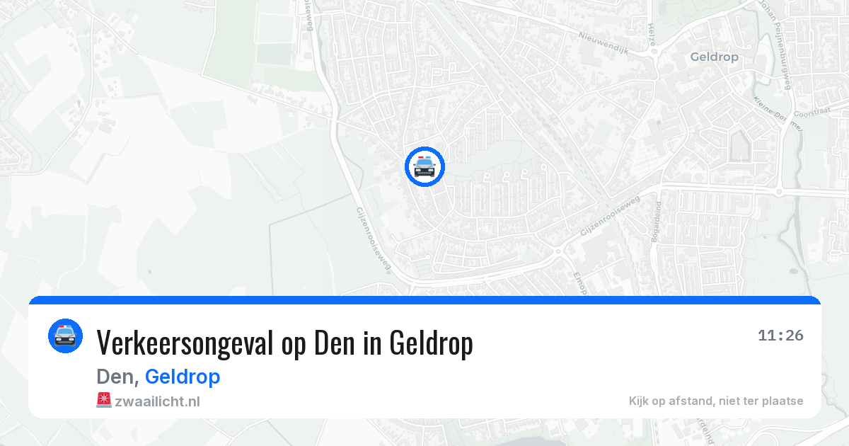 Verkeersongeval op Den in Geldrop — 14 apr 2026