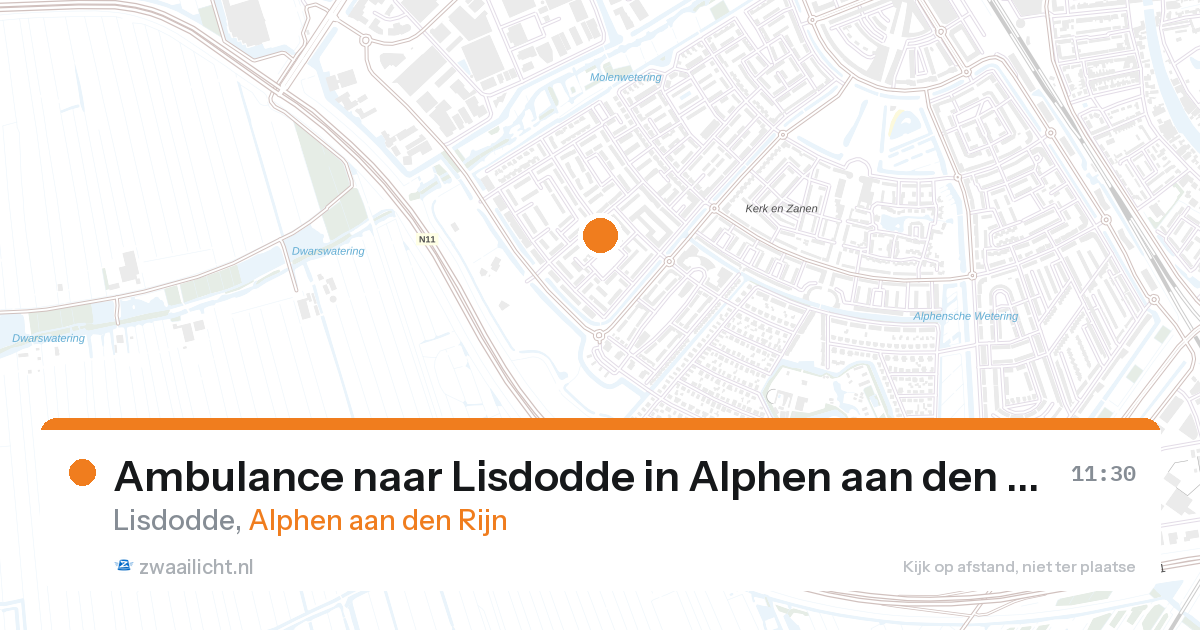 Ambulance naar Lisdodde in Alphen aan den Rijn — 8 jun 2026