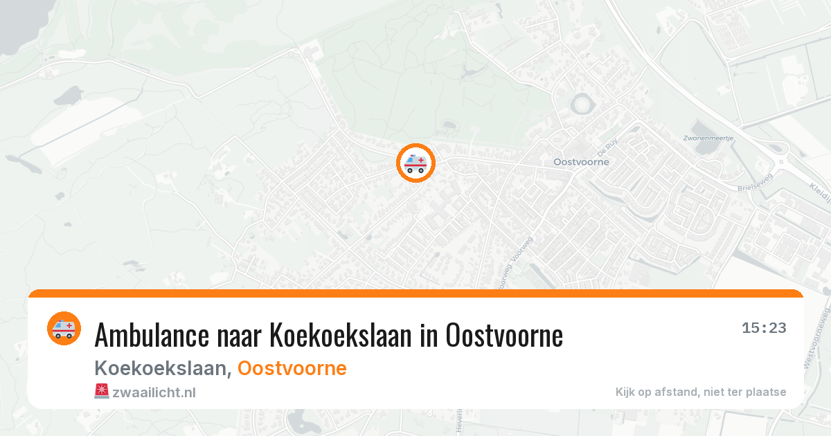 Ambulance naar Koekoekslaan in Oostvoorne — 24 mei 2026