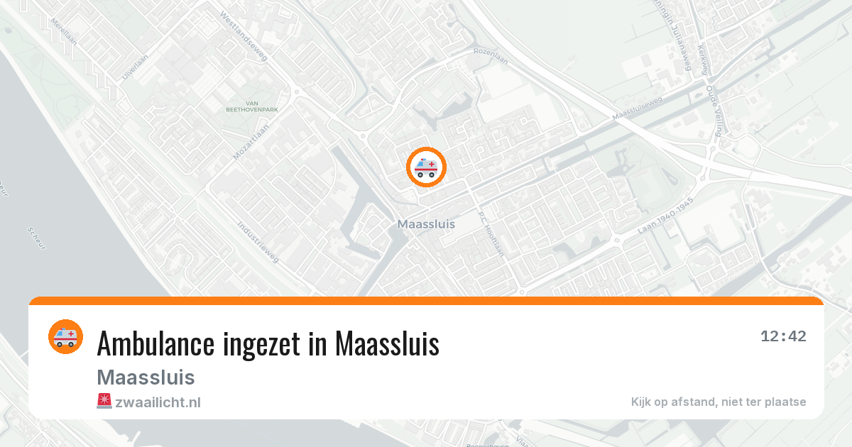 Ambulance ingezet in Maassluis — 23 mei 2026 | 🚨 Zwaailicht.nl