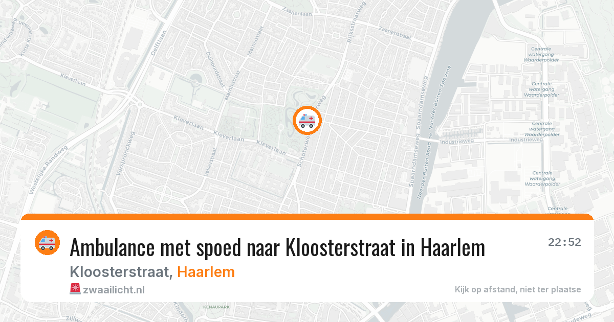 Ambulance met spoed naar Kloosterstraat in Haarlem — 7 jun 2026