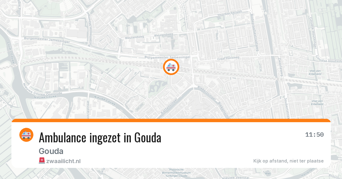Ambulance ingezet in Gouda — 11 aug 2026