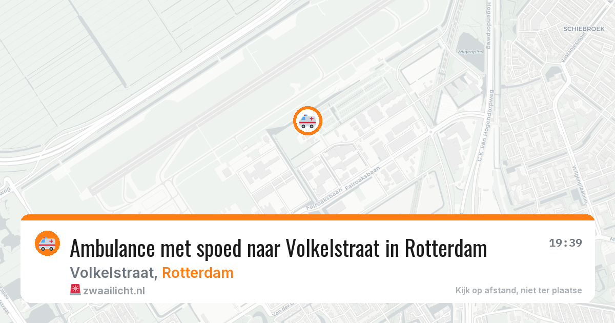 Ambulance met spoed naar Volkelstraat in Rotterdam — 28 mrt 2026