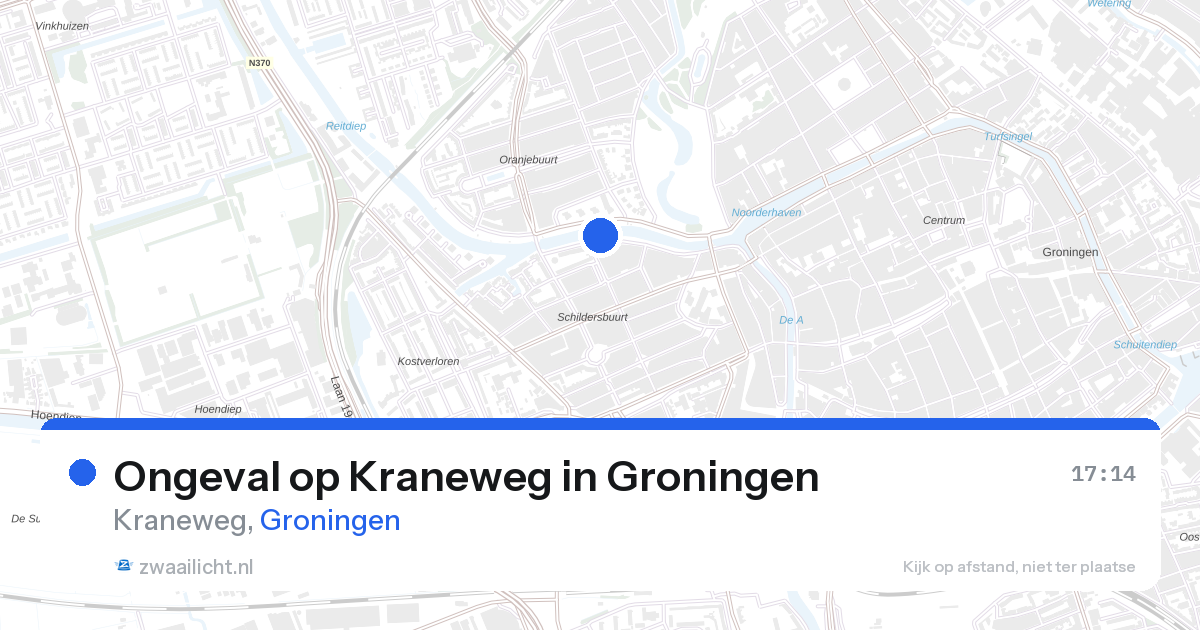 Ongeval op Kraneweg in Groningen — 25 aug 2026