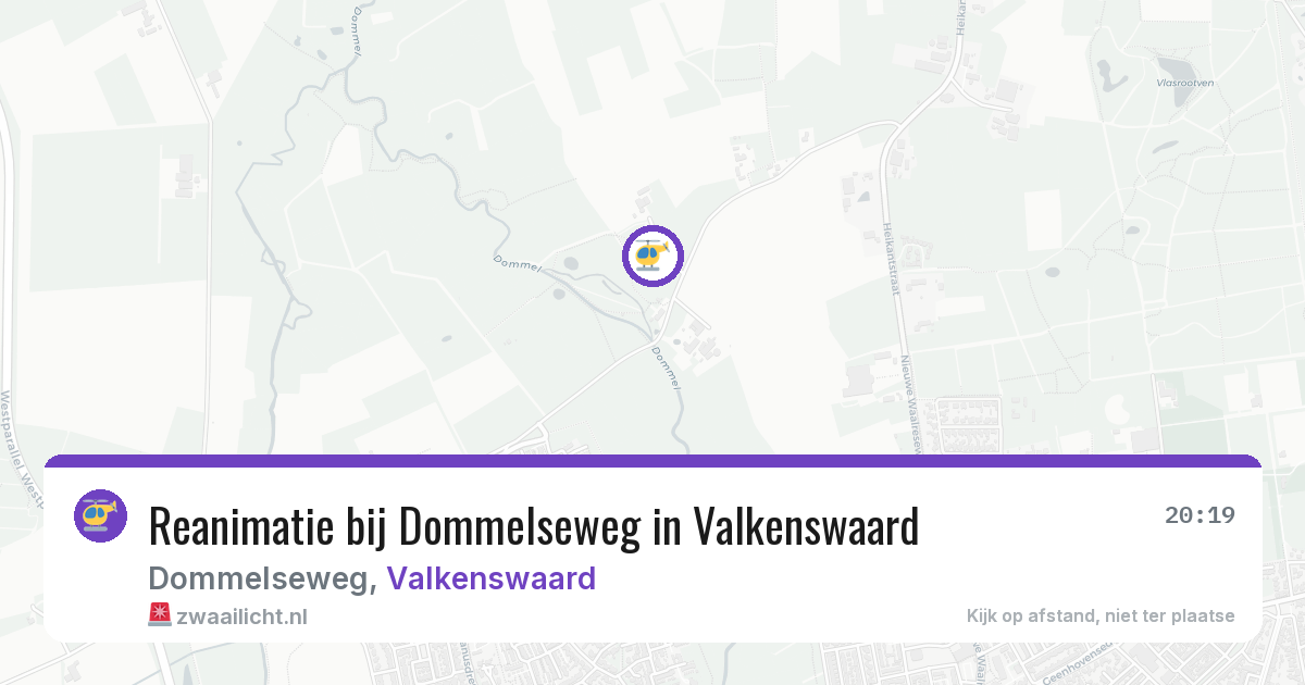 Reanimatie bij Dommelseweg in Valkenswaard — 15 jul 2026