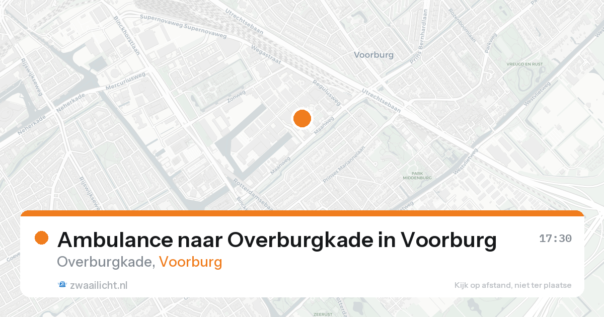 Ambulance naar Overburgkade in Voorburg — 21 aug 2026