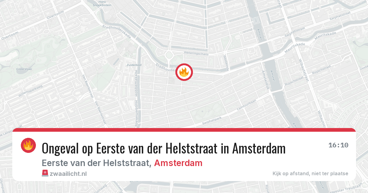 Ongeval op Eerste van der Helststraat in Amsterdam — 19 mei 2026