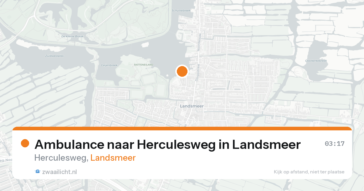 Ambulance naar Herculesweg in Landsmeer — 2 jun 2026