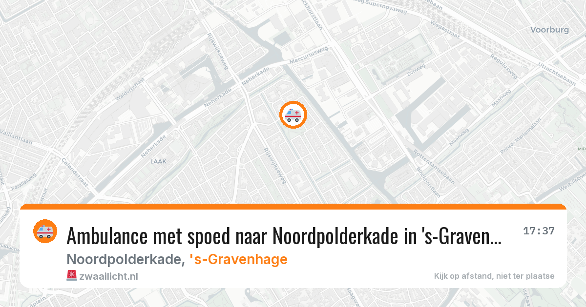 Ambulance met spoed naar Noordpolderkade in 's-Gravenhage — 28 jun 2026