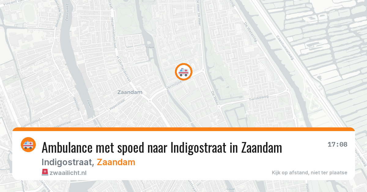Ambulance met spoed naar Indigostraat in Zaandam — 29 apr 2026