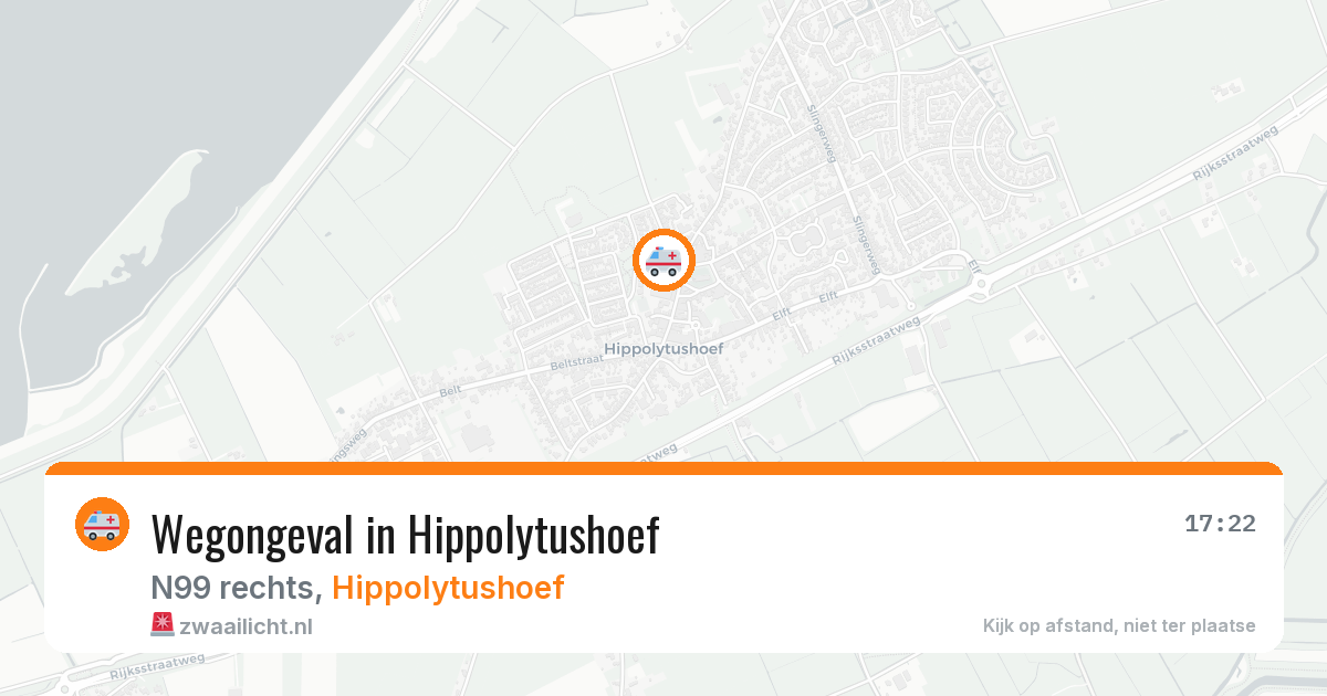 Wegongeval in Hippolytushoef — 10 jun 2026