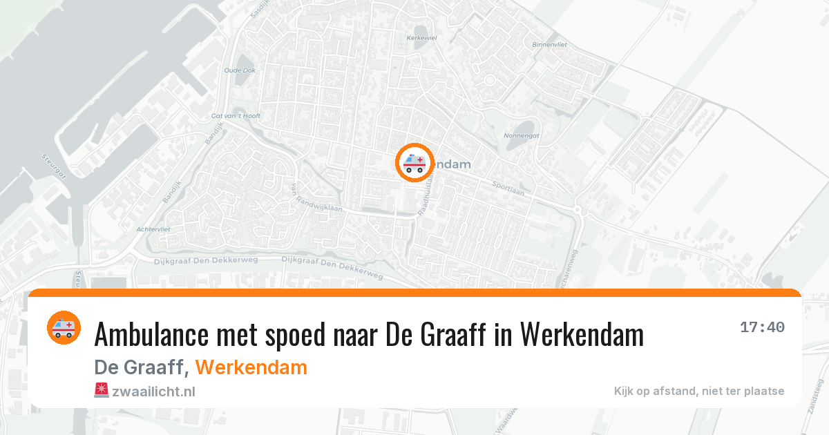 Ambulance met spoed naar De Graaff in Werkendam — 5 mei 2026