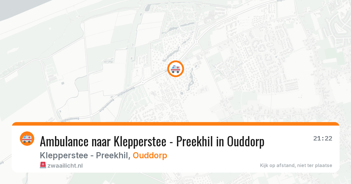 Ambulance naar Klepperstee - Preekhil in Ouddorp — 12 apr 2026